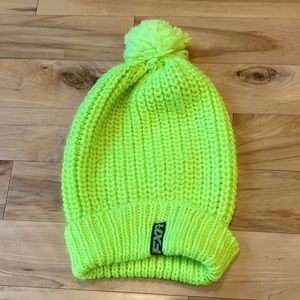 Neon Green oversized FXR winter hat